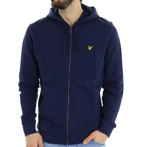 FELPA CON ZIP BLU